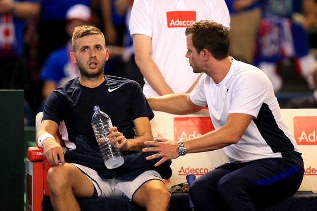 Leon Smith, right, has always believed in Dan Evans' talent
