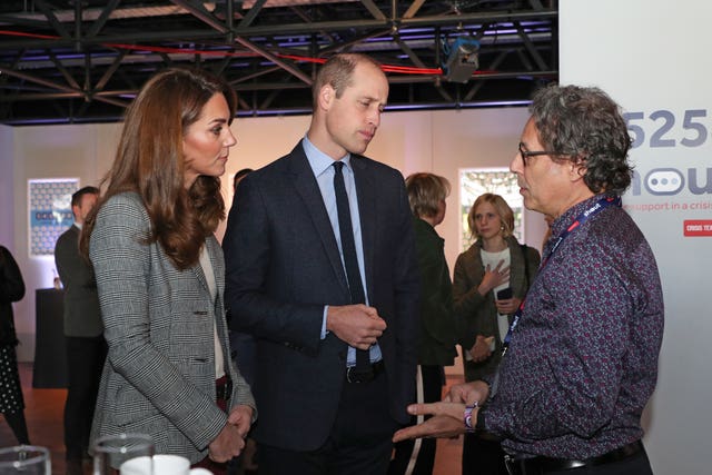 The Duke and Duchess of Cambridge meet Ian Russell