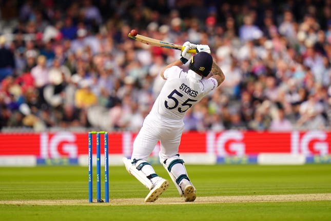 Kyle Jamieson takes the wicket of Ben Stokes