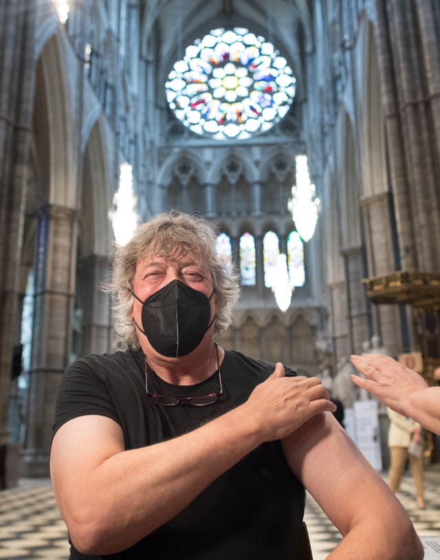 Actor Stephen Fry , who recently received his coronavirus vaccine, has welcomed the funding