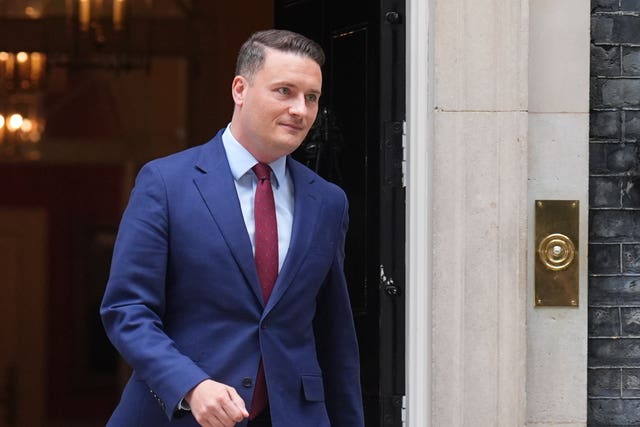 Wes Streeting leaving 10 Downing Street