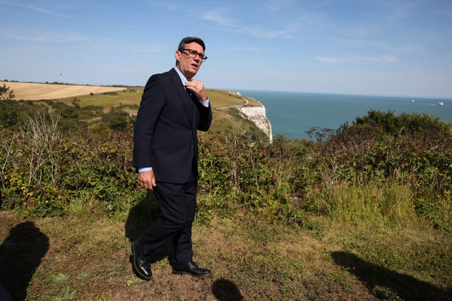Prime Minister Andy Burnham visiting Dover
