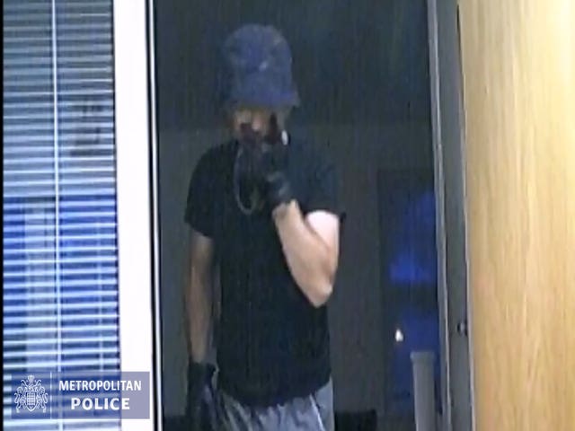 CCTV screengrab issued by the Metropolitan Police of Astrit Kapaj