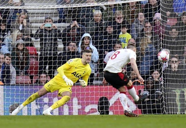 Ward-Prowse (right) equalises for Southampton