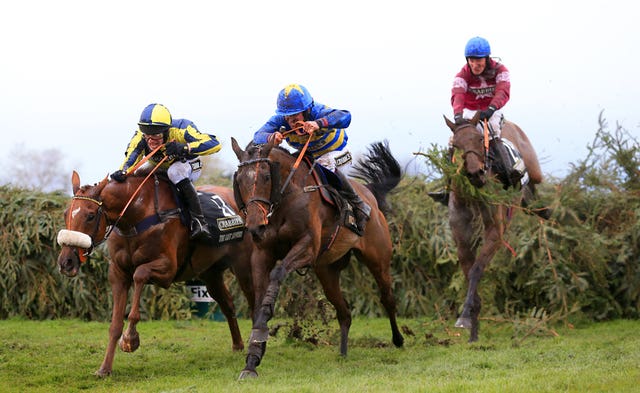 The Last Samuri in action in the Grand National at Aintree