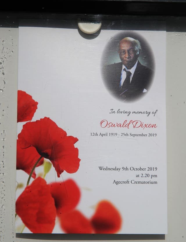 Oswald Dixon funeral