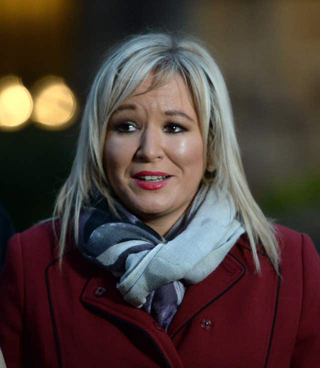 The assertion over the alleged draft deal was made by Sinn Fein’s vice president Michelle O’Neill (Kirsty O’Connor/PA)