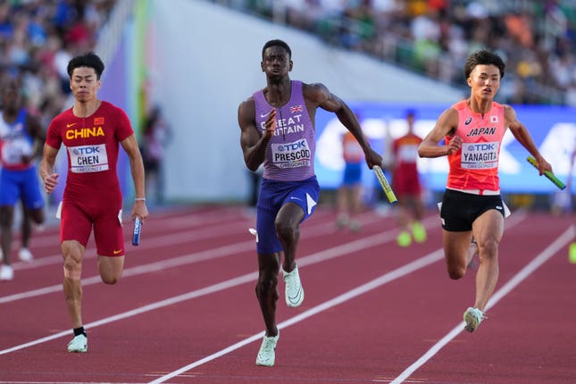 Reece Prescod sprinting