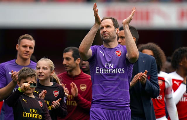 Petr Cech played his final home game for Arsenal in the 1-1 draw with Brighton 
