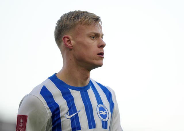 Brighton and Hove Albion’s Jan Paul van Hecke during a match