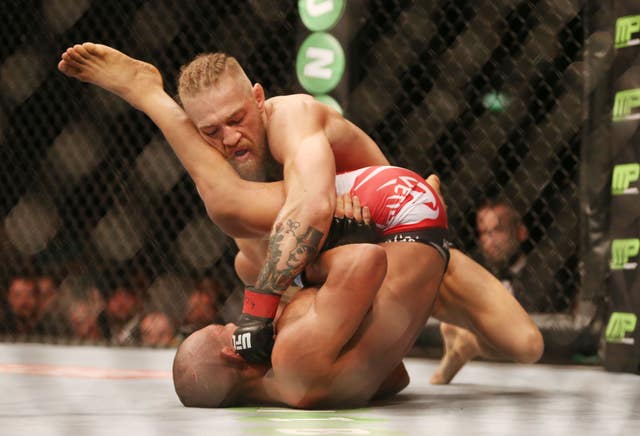 Conor McGregor defeated Brazil’s Diego Brandao in Dublin in 2014 