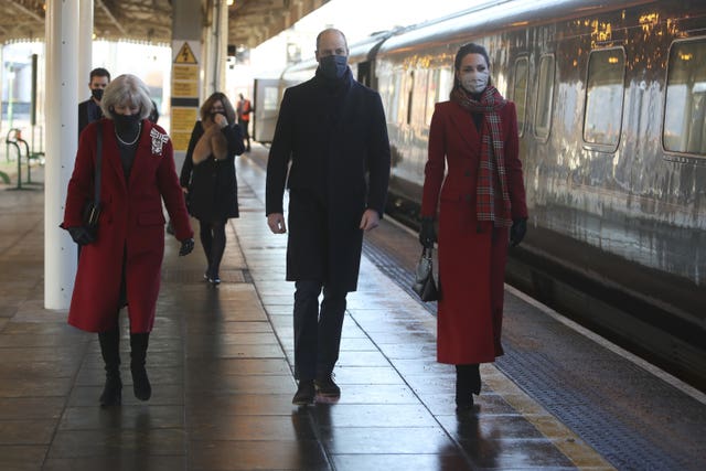 Duke and Duchess of Cambridge royal train tour