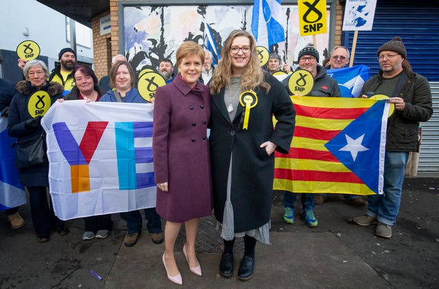 Nicola Sturgeon and Sarah Masson
