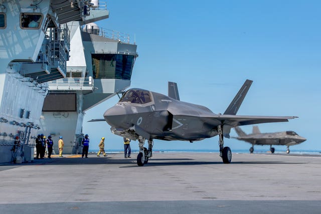 Queen Elizabeth carrier sea training