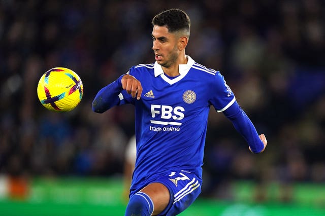 Ayoze Perez in action for Leicester