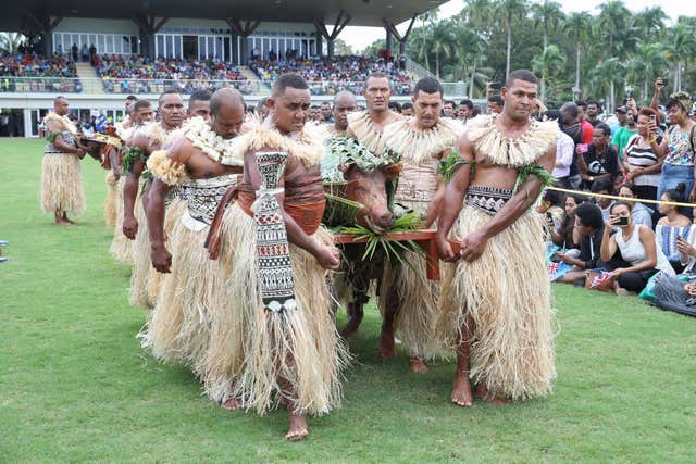 The welcoming ceremony