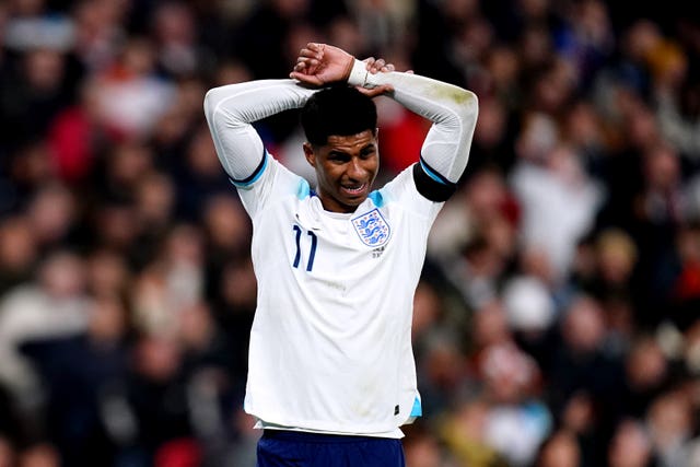 Paris St Germain are allegedly interested in Marcus Rashford (John Walton/PA)