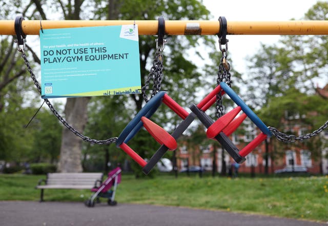 A children's playground (Yui Mok/PA)