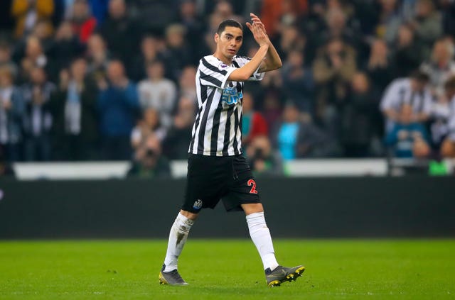 Miguel Almiron had a stop-start beginning to life at Newcastle