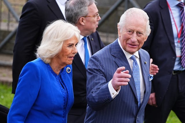 The King and Queen on their tour to Italy