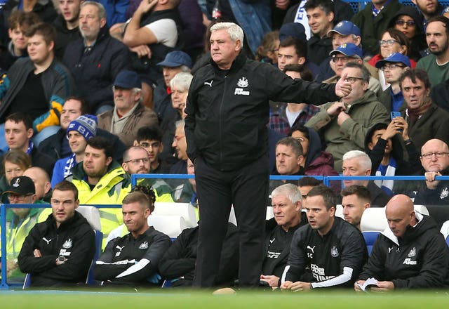Steve Bruce felt there was a foul in the build-up to Chelsea''s winner (Steven Paston/PA)