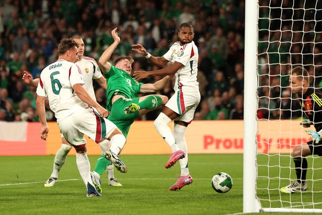 Evan Ferguson scores for the Republic of Ireland