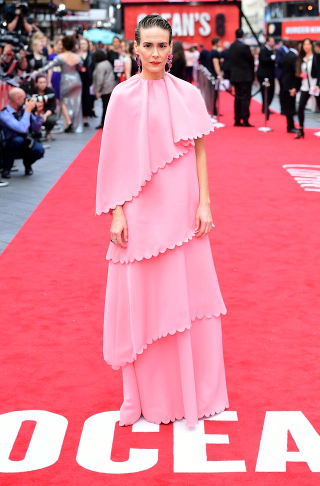 Sarah Paulson at the Ocean's 8 European Premiere – London