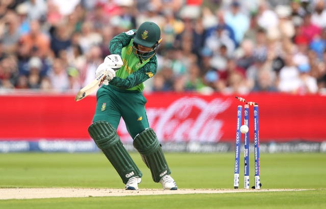 Quinton de Kock, pictured, has twice been bowled by Root (Tim Goode/PA)