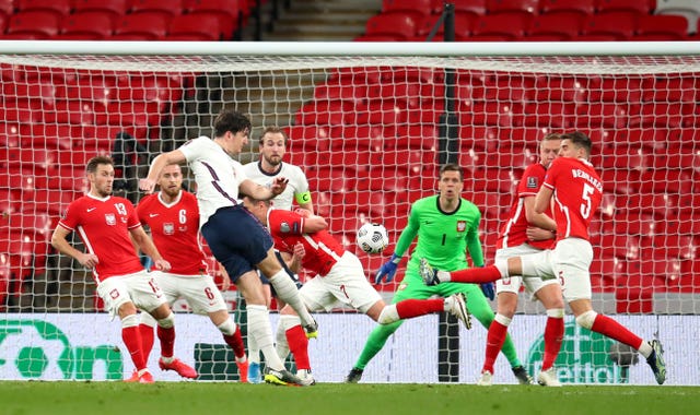 Harry Maguire scores England's winner against Poland