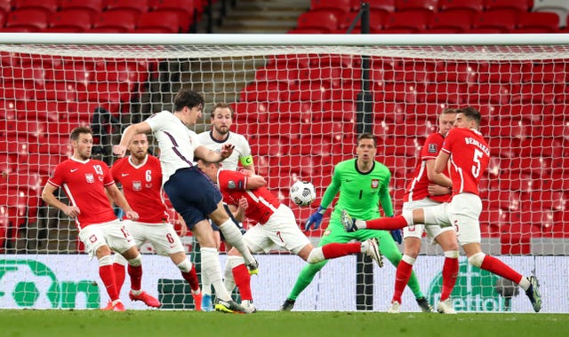 Harry Maguire scores England's winner against Poland 