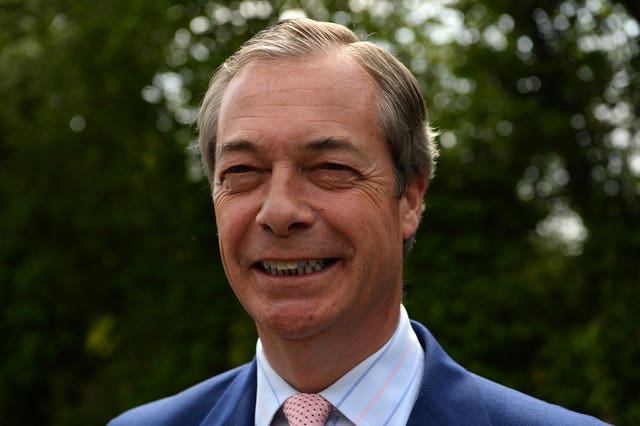 Brexit Party leader Nigel Farage 