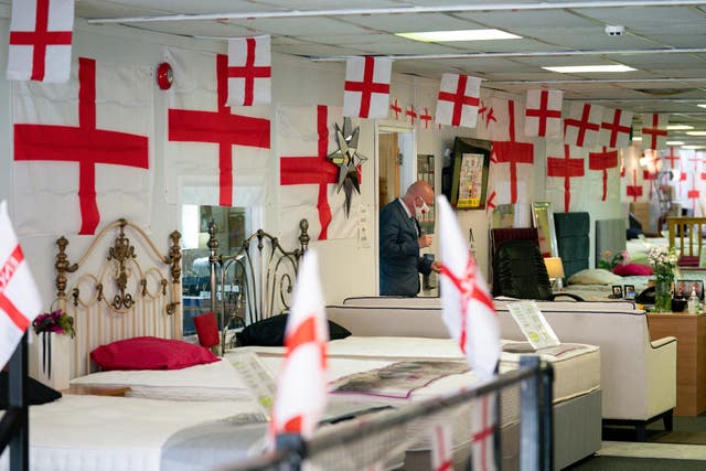 Noel Barton has run with the theme at his store VIP Beds in Birmingham