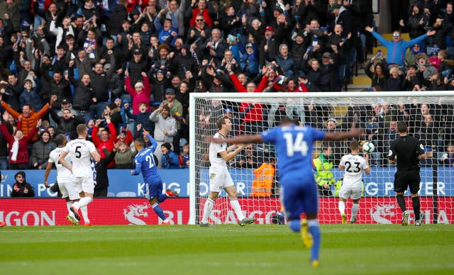 Youri Tielemans scored his first goal for Leicester to put them ahead against Fulham