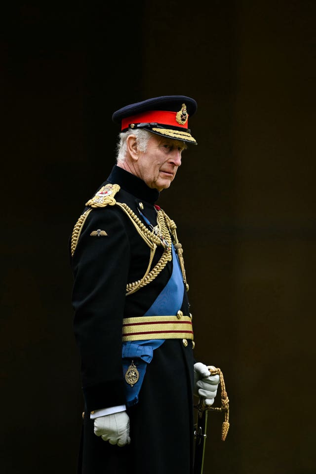 King Charles III presents New Colours to the Irish Guards