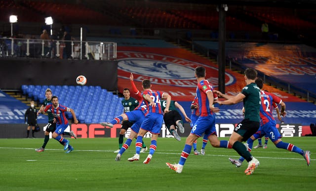 Burnley’s Ben Mee scored only his seventh goal for the club in the 1-0 win at Crystal Palace