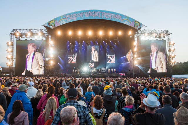 Rod Stewart performs on day four of the Isle of Wight Festival 2017, at Seaclose Park, Isle of Wight