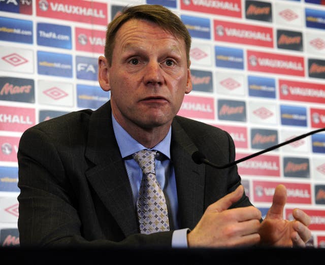 Stuart Pearce was the caretaker manager as England lost 3-2 to Holland in a 2012 friendly.