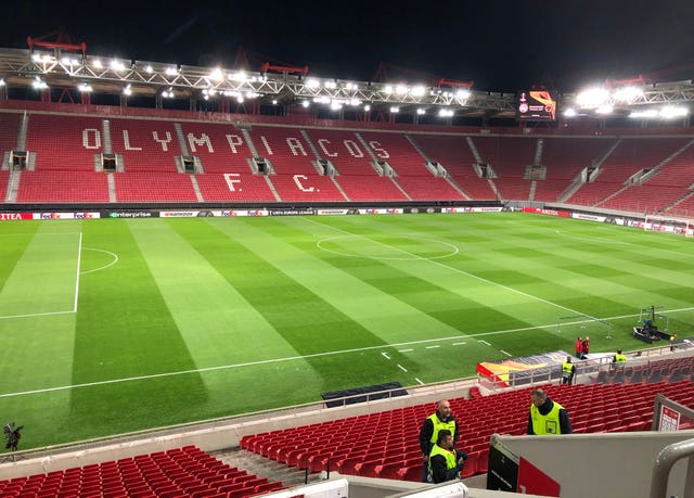 The Giorgios Karaiskakis Stadium will host the second leg of Arsenal's Europa League tie.