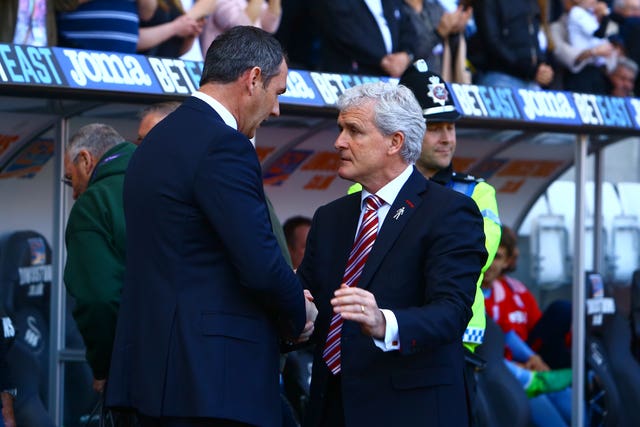 Paul Clement, left, and Mark Hughes