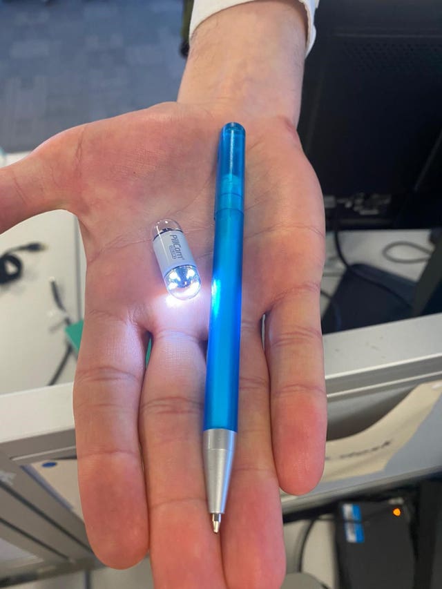 Miniature camera to check for cancer