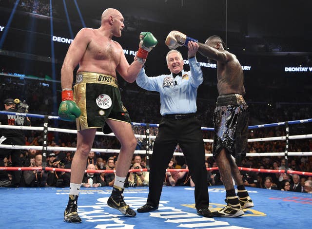 Anthony Joshua Ready To Fight Wilder Or Fury – When They Are Ready 1 deontay wilder and tyson fury shared the ring for a thriller