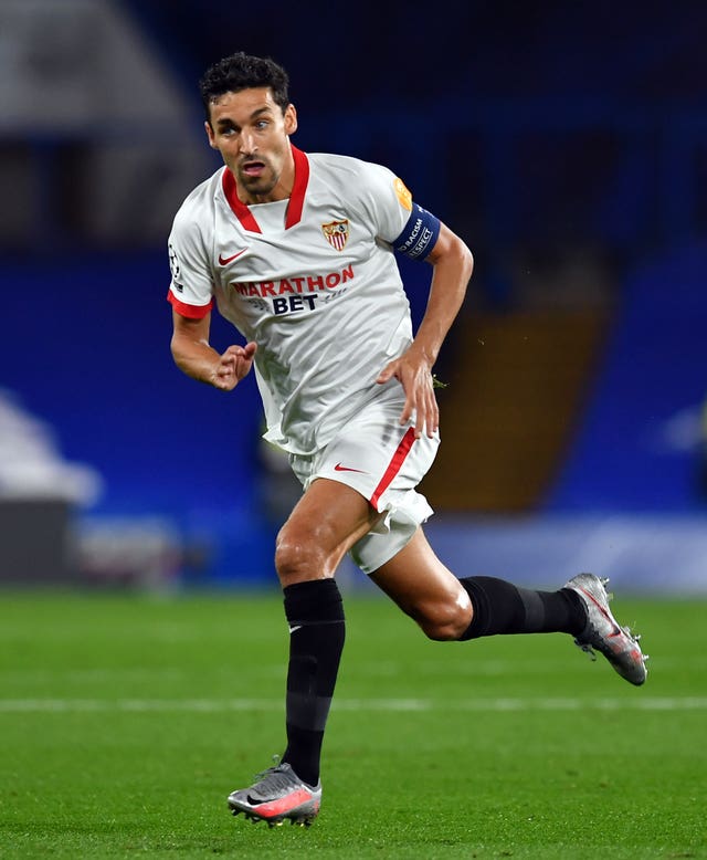 Sevilla's Jesus Navas spent four years at the Etihad Stadium