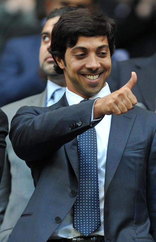 Sheikh Mansour is the owner of Manchester City (Martin Rickett/PA).