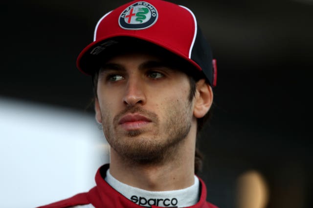 Alfa Romeo driver Antonio Giovinazzi 