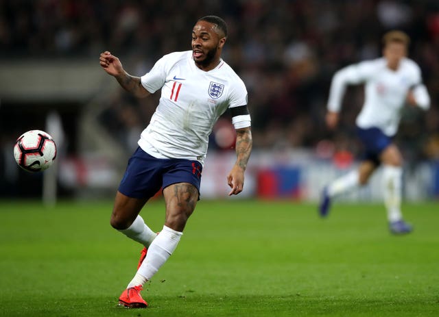 Raheem Sterling scored a hat-trick for England at Wembley on Friday 