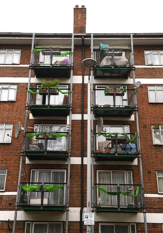 Tower block fire in London