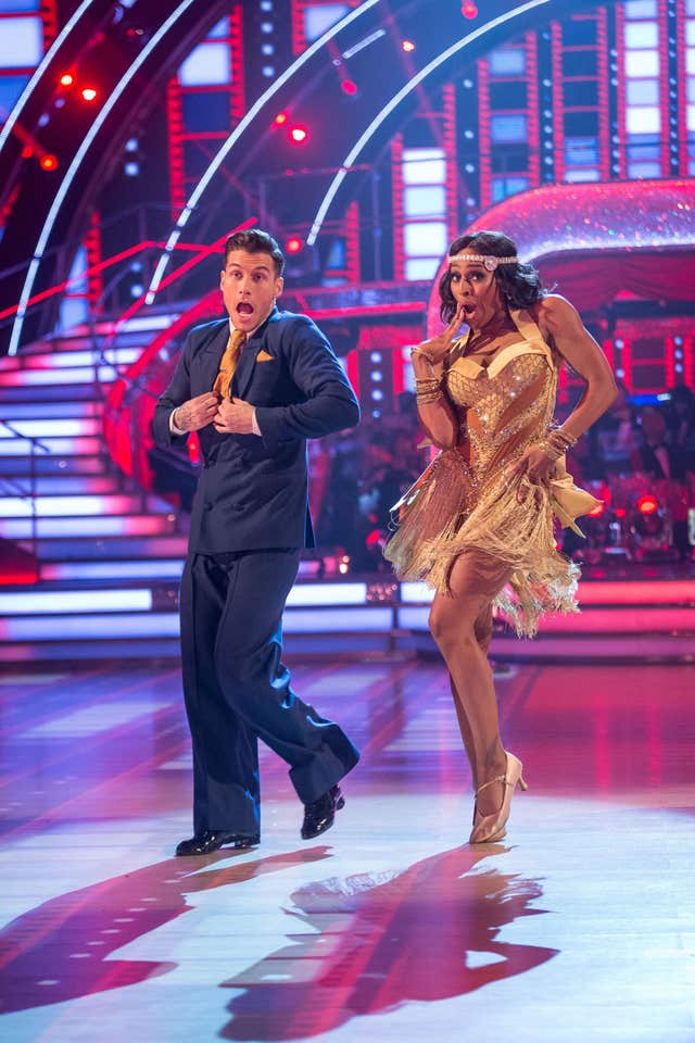 Alexandra Burke and Gorka Marquez  on Strictly (Guy Levy/BBC)