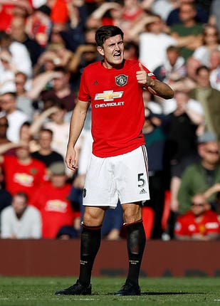 Harry Maguire helped keep a clean sheet against his old club