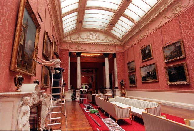 The Picture Gallery with coral pink walls in 1998