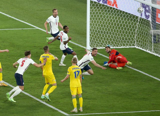 Jordan Henderson wrapped things up as he broke his England scoring duck in his 62nd cap (Marco Iacobucci/PA).